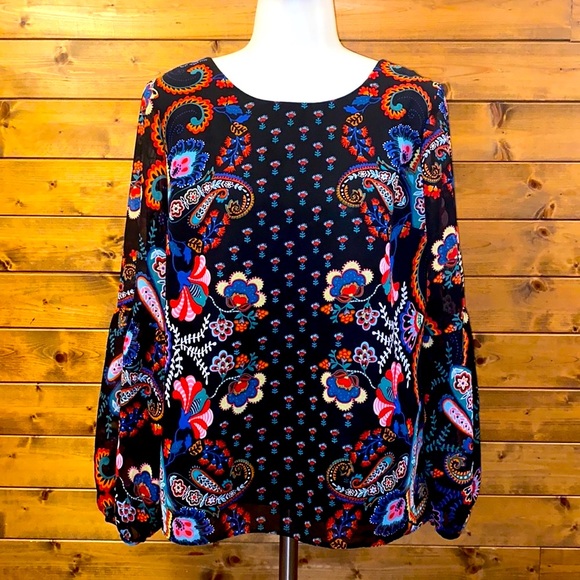 Zac & Rachel Tops - Paisley Style Blouse- Small